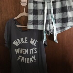 Justice Oh So Soft Lounge Pajamas Set Girls Size 12-14